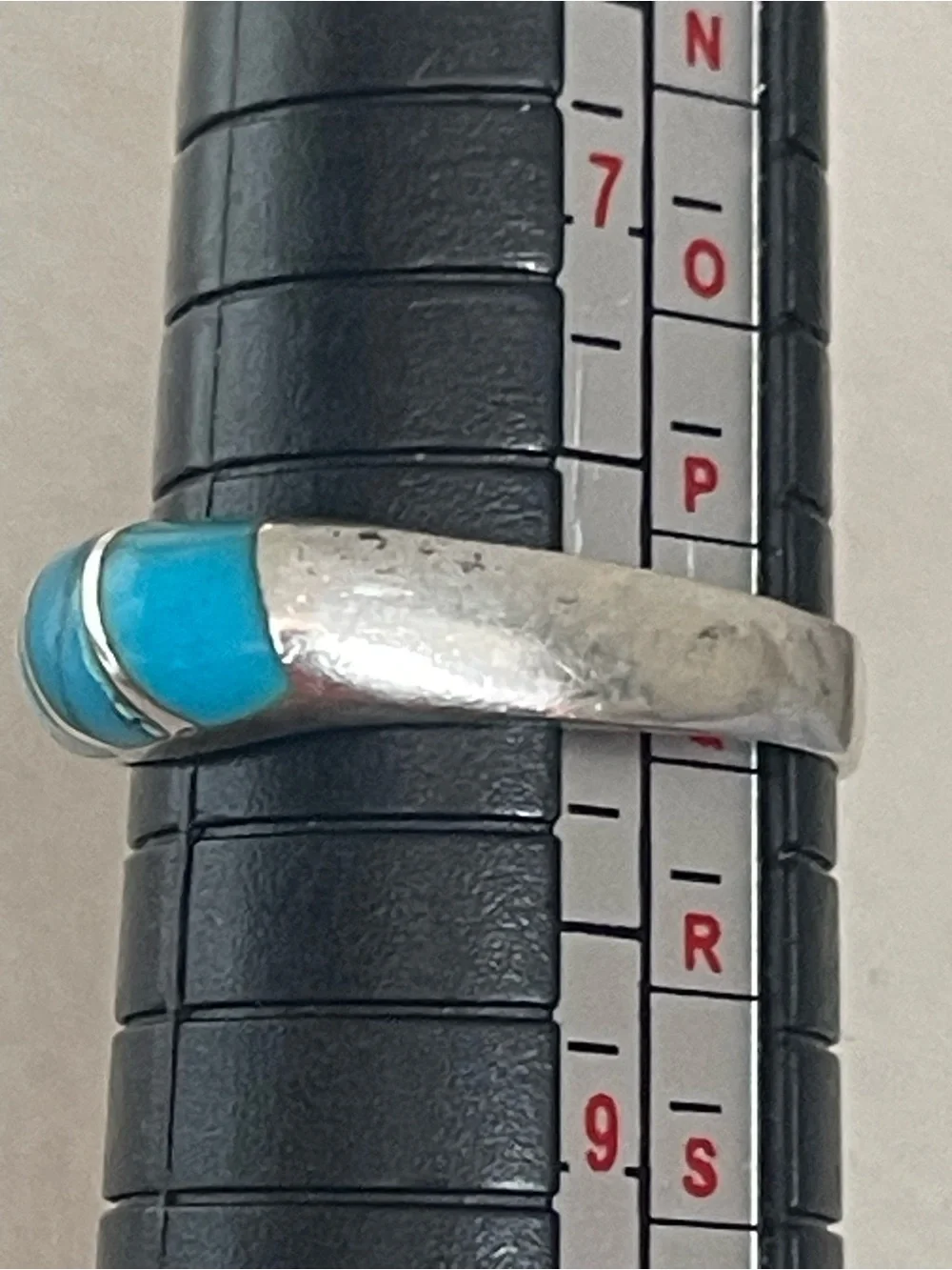 VTG southwest Sterling silver Turquoise ring Sz 8